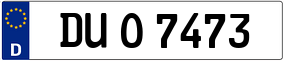 Trailer License Plate